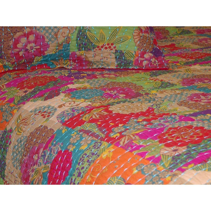 Greenland Home 3-Piece Jewel Quilt Set Multicolor