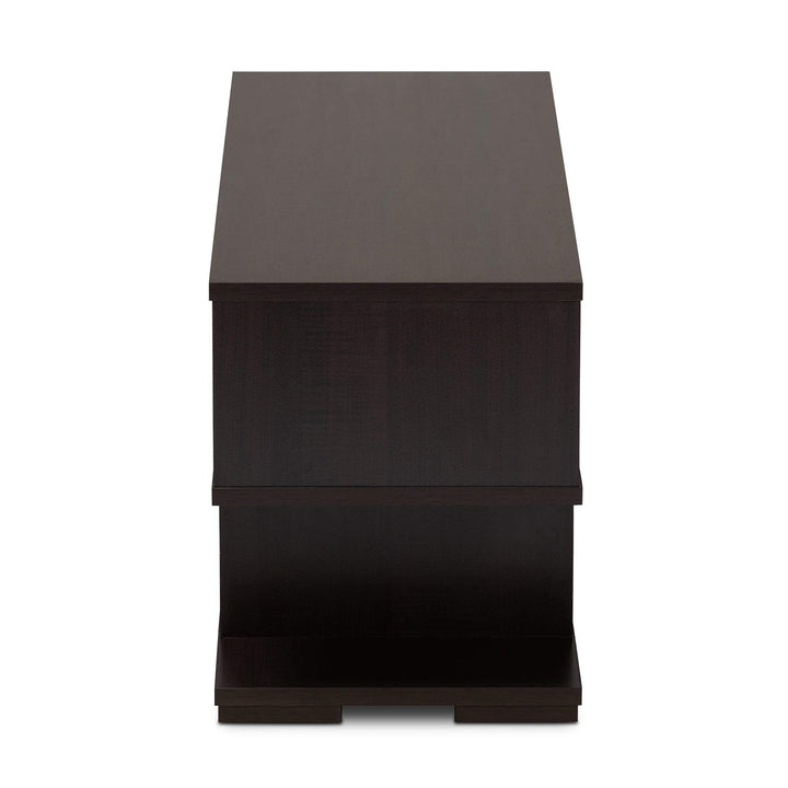 Tv Stand Brown Modern Contemporary Wood Espresso Finish - Diamond Home USA