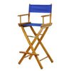 Casual Home Honey Oak Frame/Royal Blue Canvas 30" Bar Height Directors-Chairs