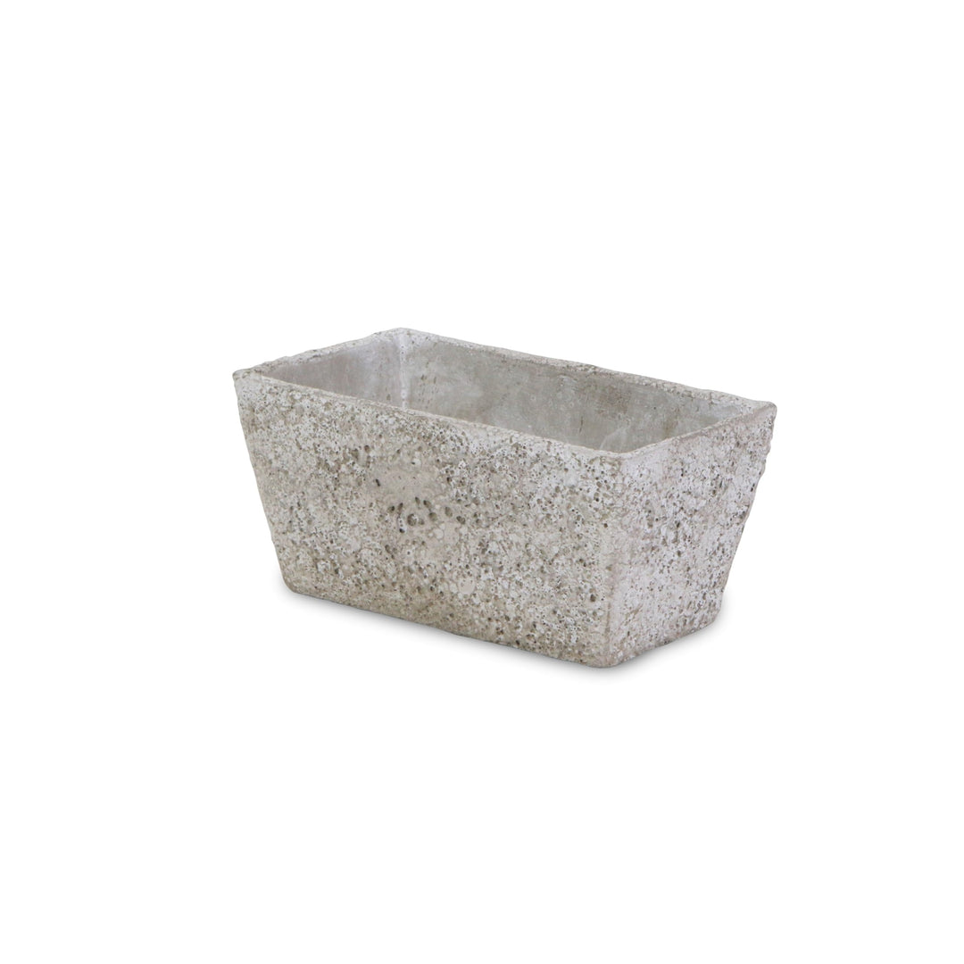Gray Cement Rectangular Planter Grey Modern Contemporary - Diamond Home USA
