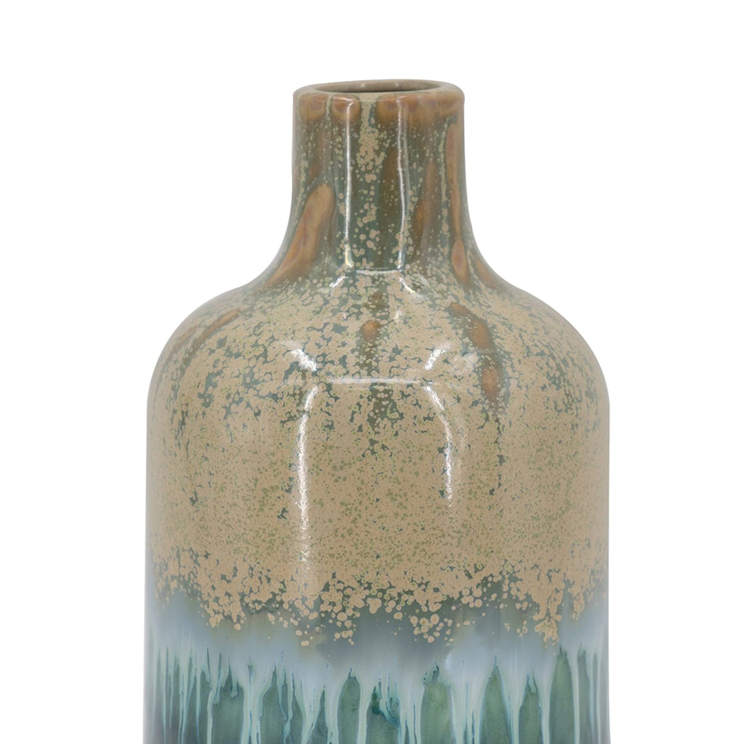 Vases Set of 3 Blue/Green Blue Traditional Ceramic - Diamond Home USA