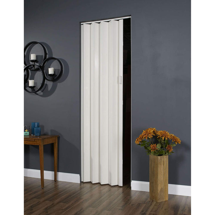 White 36x96 Folding Door Plastic Includes Hardware
