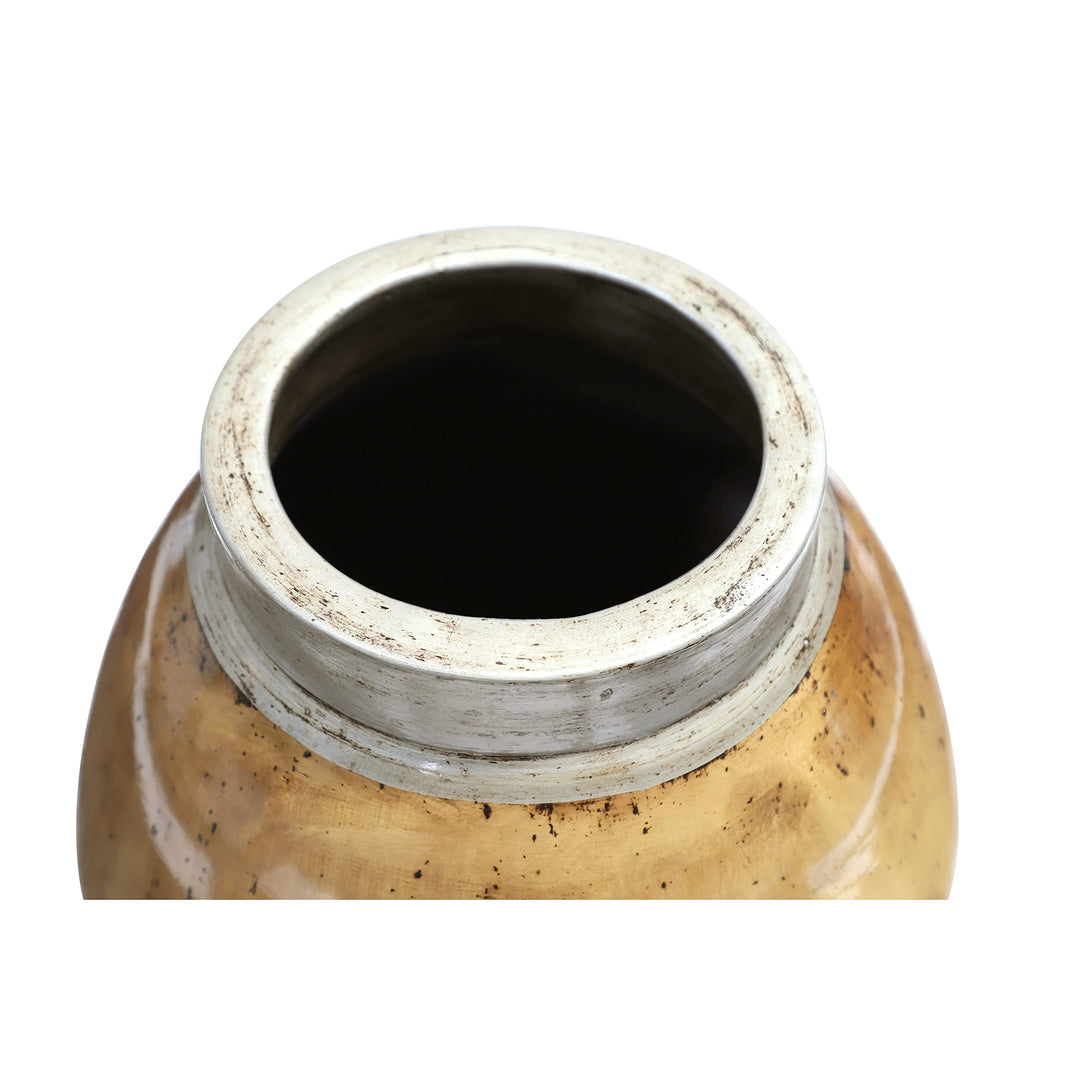 Brown Ceramic Rustic Vase 30 X 14 Farmhouse - Diamond Home USA