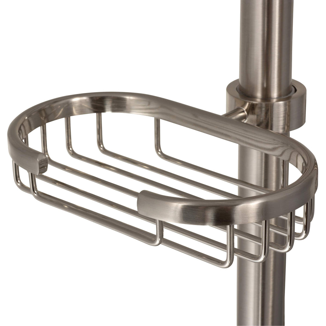 PULE howerpas 1010-BN Adjustable lide Bar for Hand hower with Wire Basket - Diamond Home USA