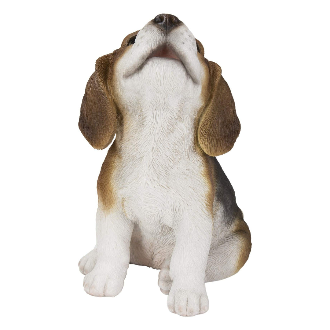 Howling Beagle Puppy Statue Multi Color Polyresin Multicolor Medium - Diamond Home USA