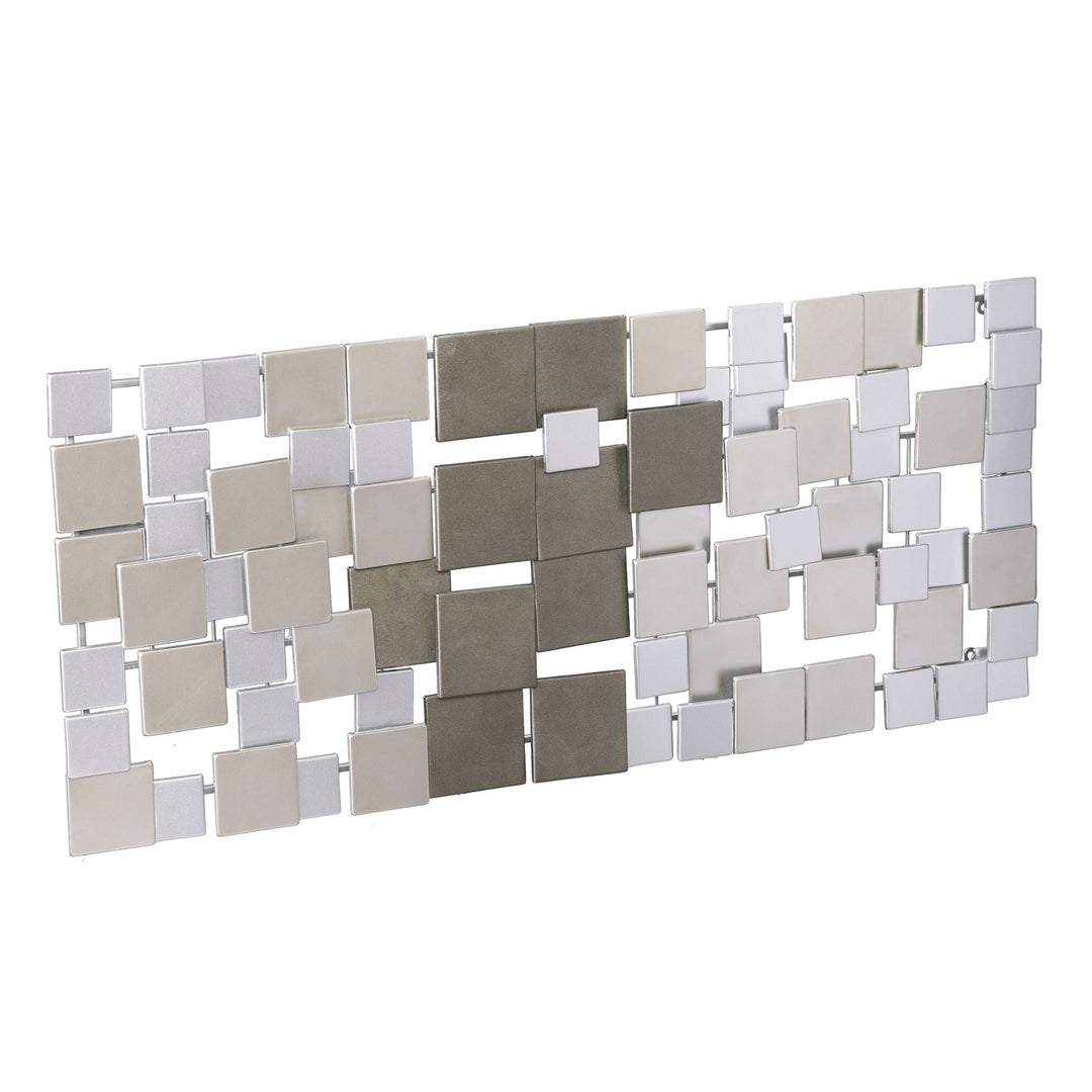 SEI Furniture Wavson Wall Sculpture Geometric 3D Design Unique Mounting Wall Art - Diamond Home USA