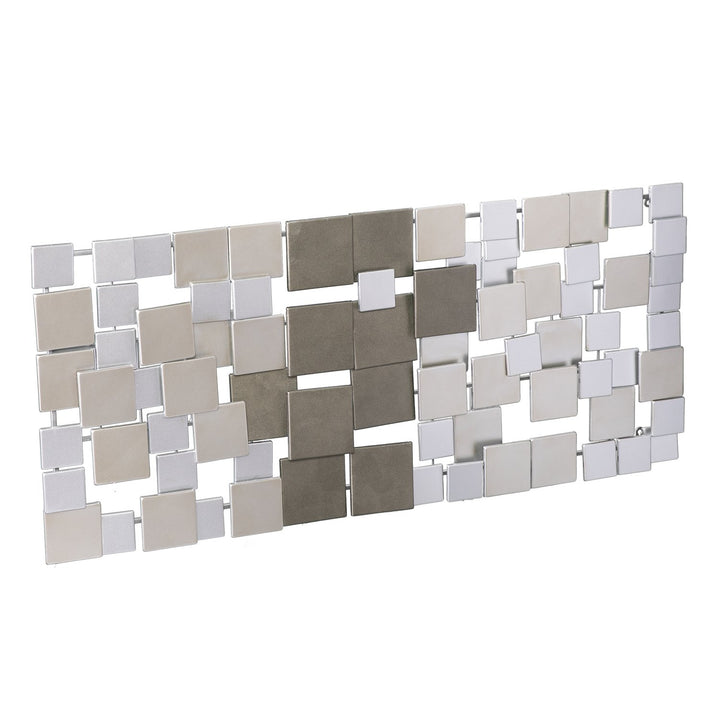 SEI Furniture Wavson Wall Sculpture Geometric 3D Design Unique Mounting Wall Art - Diamond Home USA