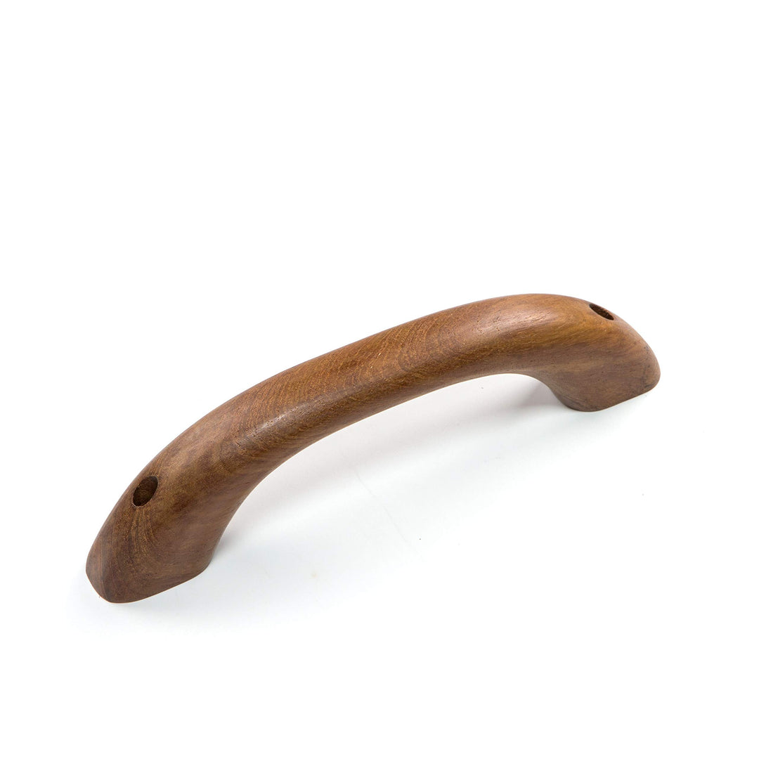 Solid Teak Grab Handle - 1-3/8" W X 9-1/8" L 2-1/4" H Brown Wood Finish - Diamond Home USA
