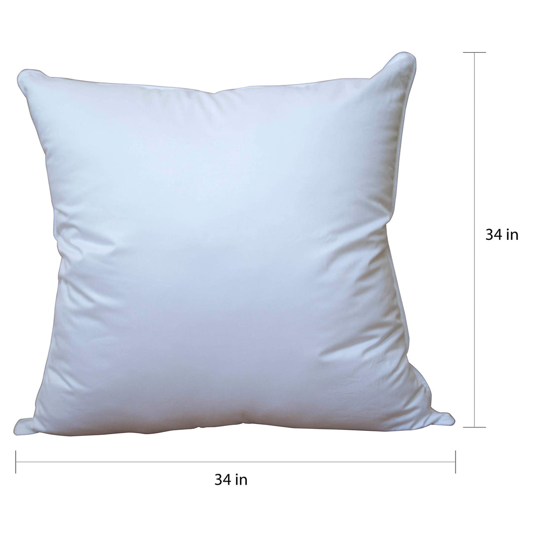 Euro Square Extra Firm Hypoallergenic Pillow - White - Diamond Home USA