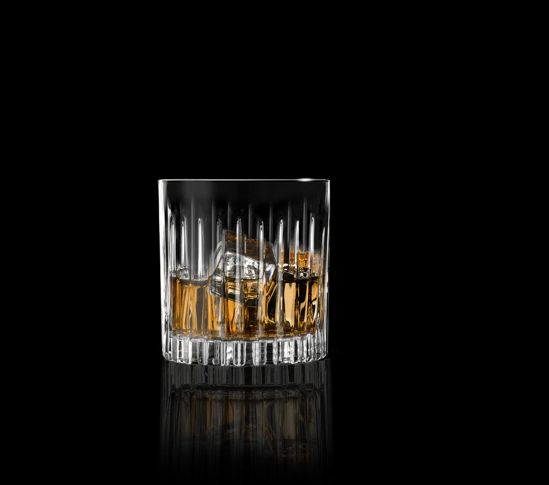 RCR Crystal Timeless Duble Old Fashined Tumbler Glasses - 360ml (12z) - Set - Diamond Home USA