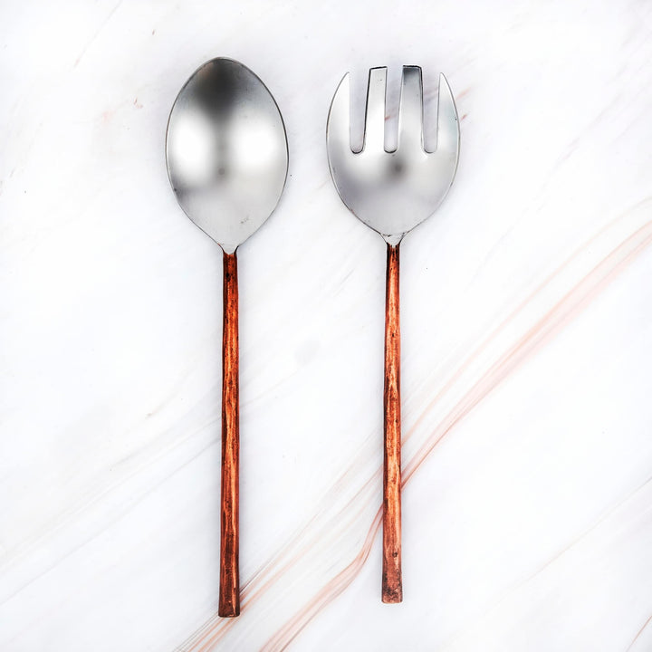 Gemixx INOX Sundance Salad Serving 2 Pc. Set - Diamond Home USA