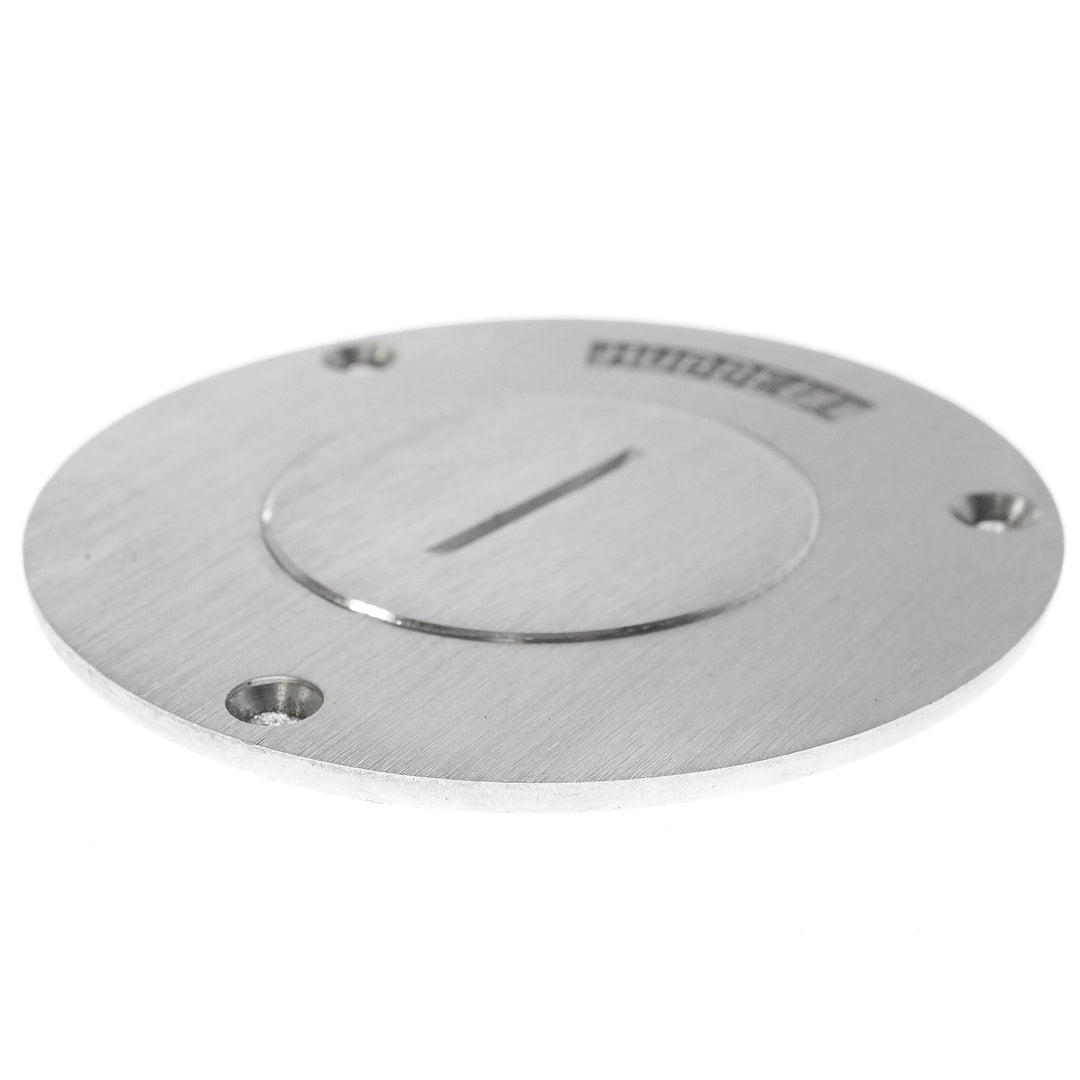 Hubbell Wiring Systems SA2925 Aluminum Round Floor Box Single Receptacle Cover - Diamond Home USA