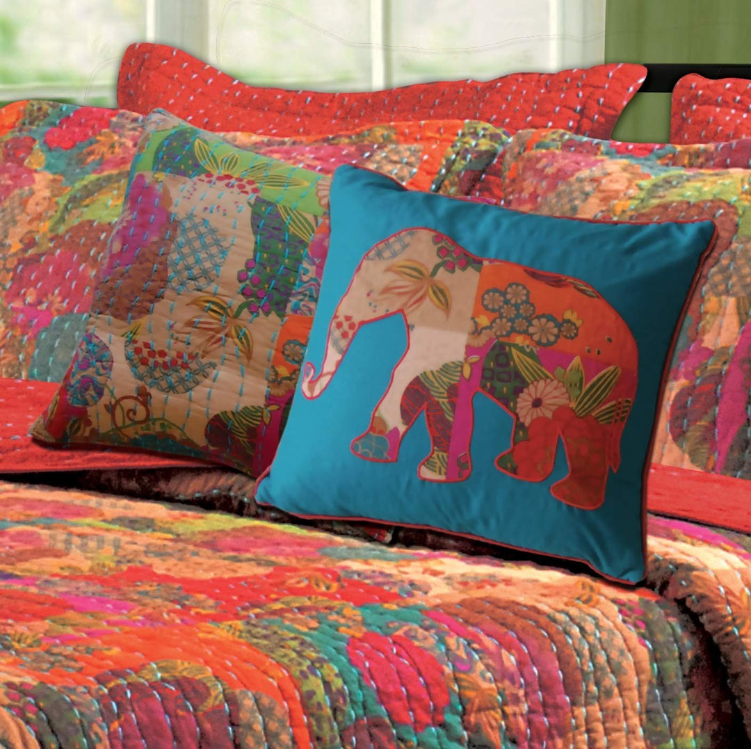 Greenland Home Fashions Jewel Dec. Pillow Pair Accessory-Multi 2-18x18 - Diamond Home USA