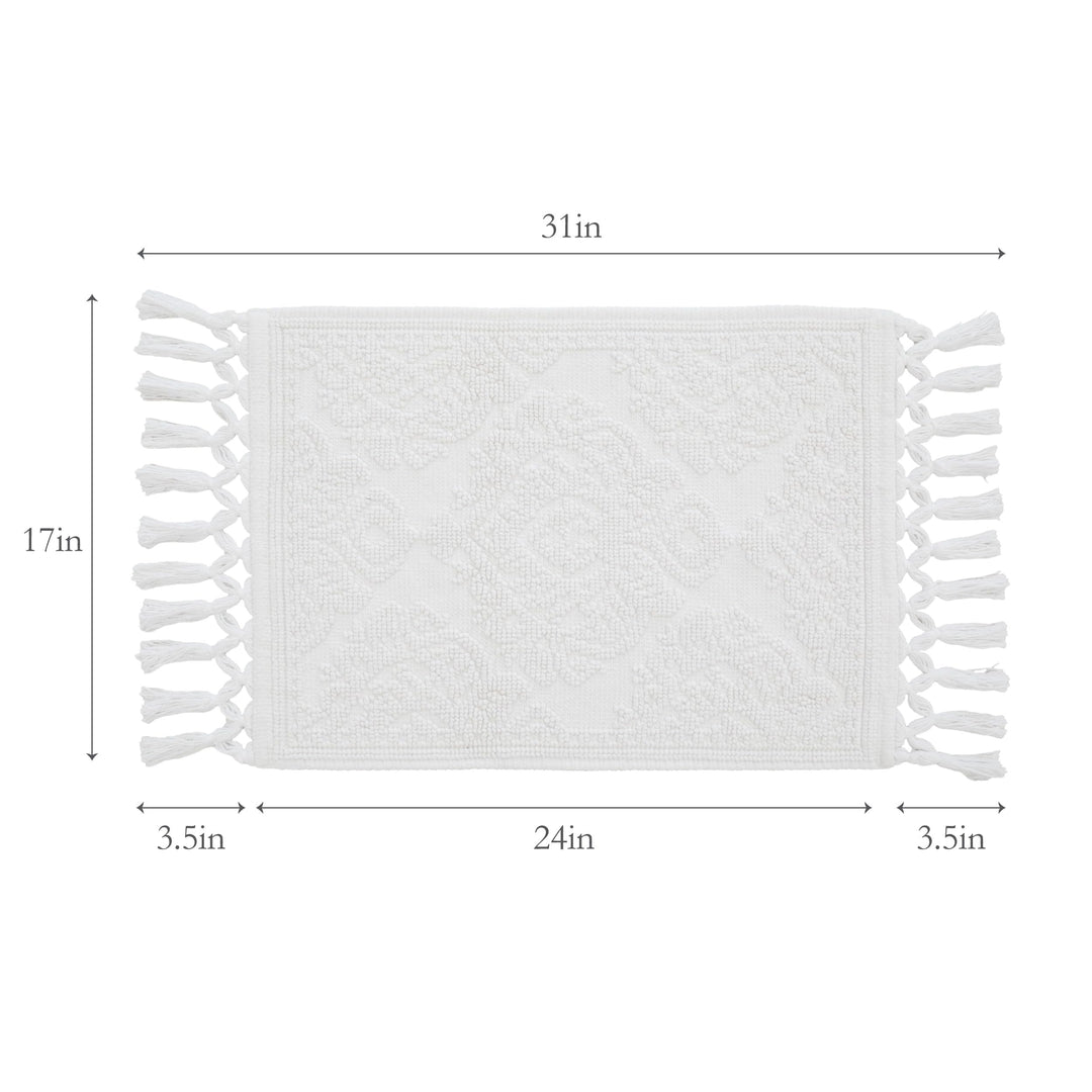 Jean Pierre - Ricardo th Mat Woven Fringe throom Rugs 100% Cotton Premium