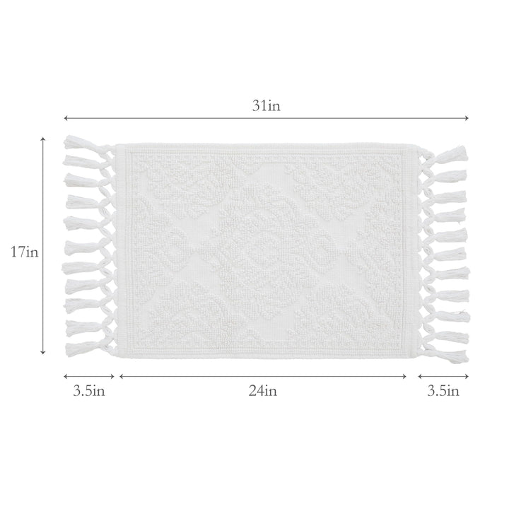 Jean Pierre - Ricardo th Mat Woven Fringe throom Rugs 100% Cotton Premium