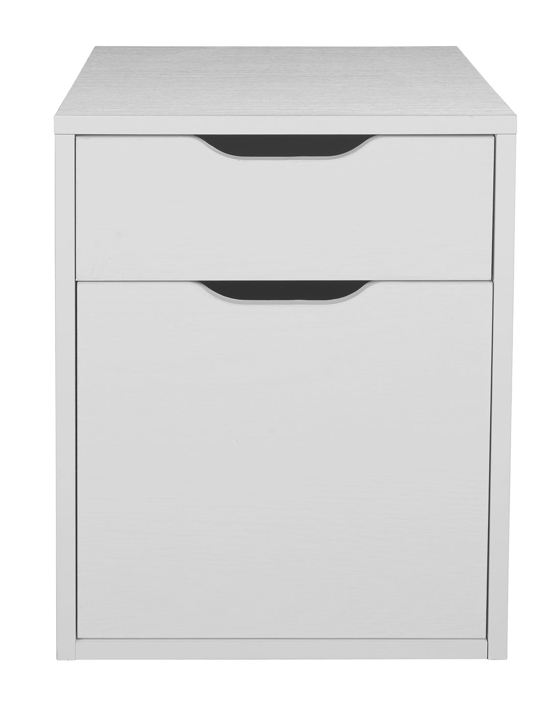 Niche Mod 19.5 in Freestanding Storage or File Cabinet- White Wood Grain - Diamond Home USA