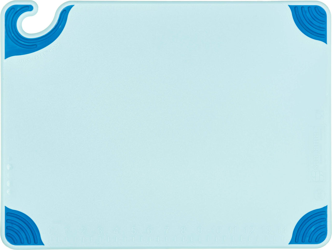 San Jamar Saf-T-Grip Plastic Cutting Board with Safety Hook 15" x 20" x 0.5" - Diamond Home USA