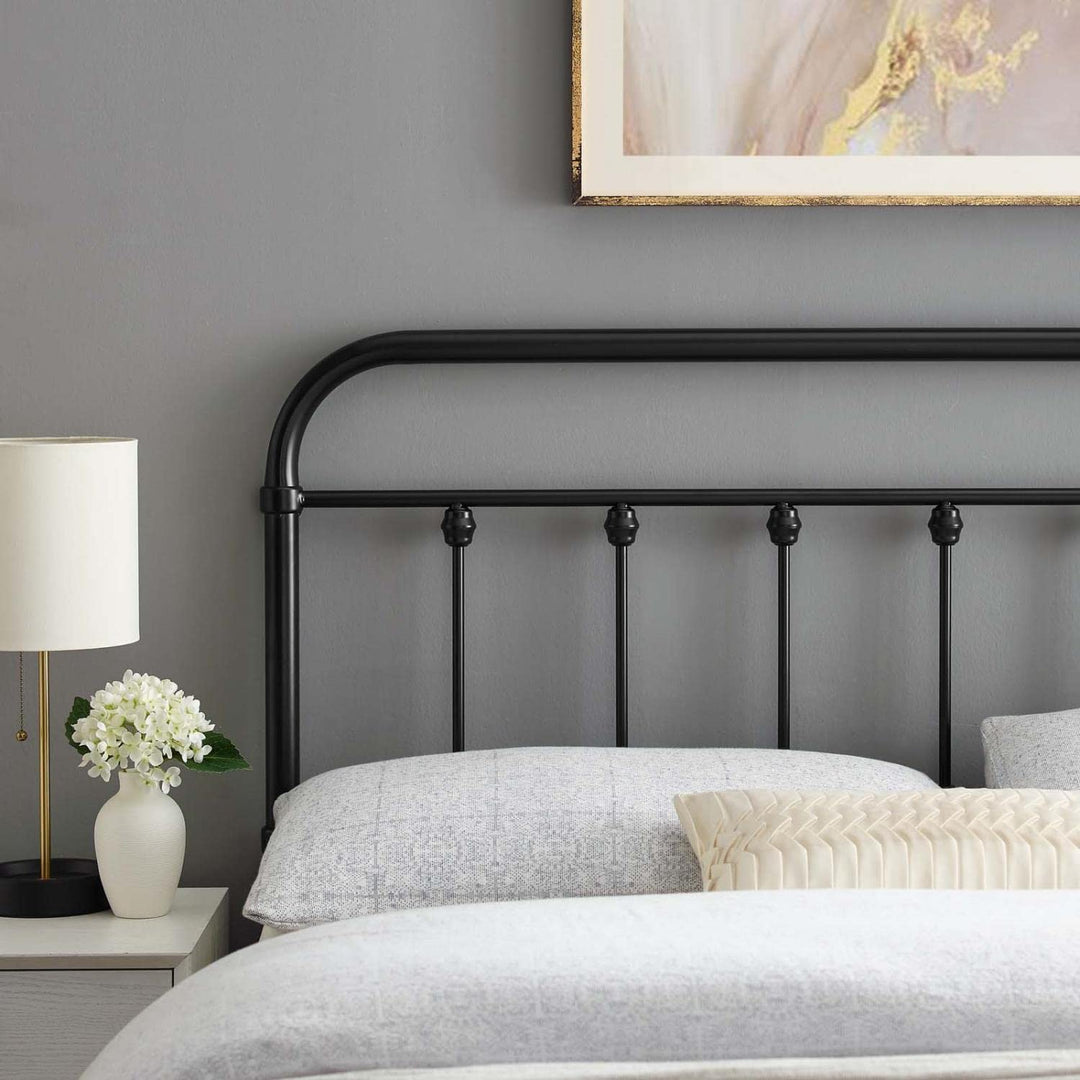Modway MOD-6153-BLK Sage Full Metal Headboard Black - Diamond Home USA