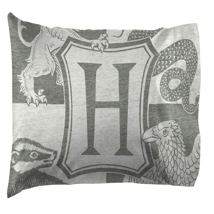 AL 3 Piece Kids Grey Harry Potter Sheet Set Twin Navy Hogwarts Bedding Star - Diamond Home USA