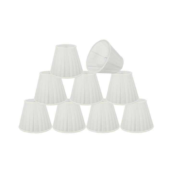 Aspen Creative 33112-5 Small Pleated Empire Shape Chandelier Clip-On Lamp