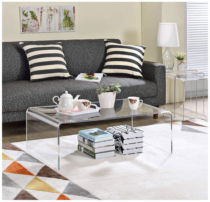 Pure Décor Acrylic Coffee Table - Diamond Home USA