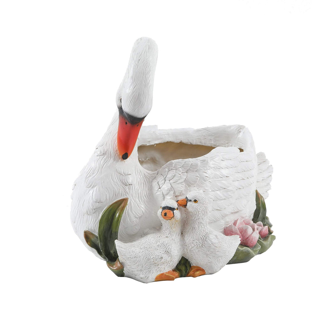 Swan Planter Traditional Round - Diamond Home USA