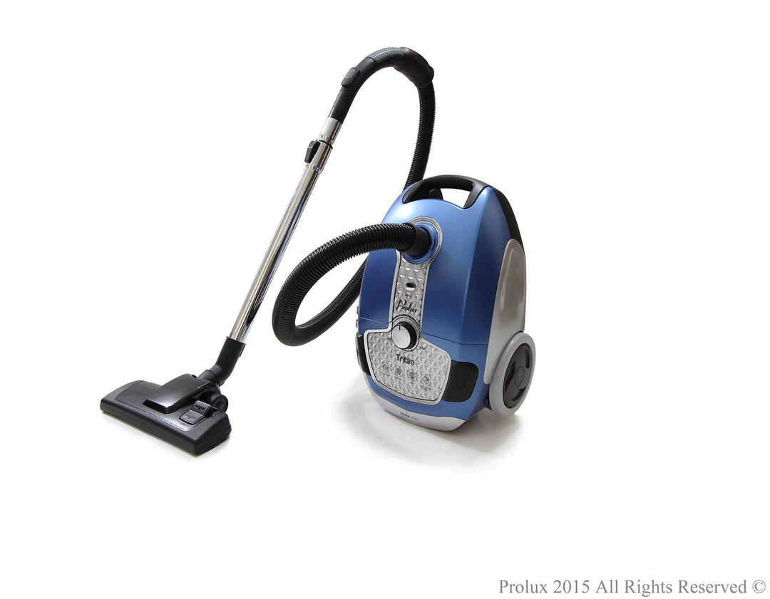 Demo Model Prolux Tritan Blue Canister Vacuum HEPA Sealed Hard Floor Vacuum with - Diamond Home USA