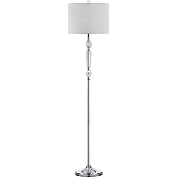 60-inch Crystal Floor Lamp Clear Chrome - Diamond Home USA
