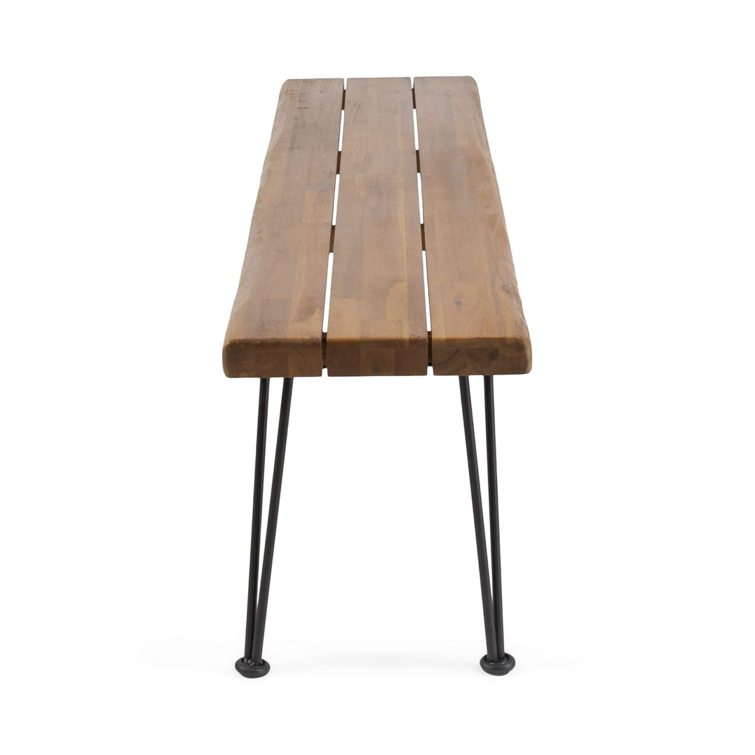 Christopher Knight Home Gladys Outdoor Modern Industrial Acacia Wood Bench - Diamond Home USA