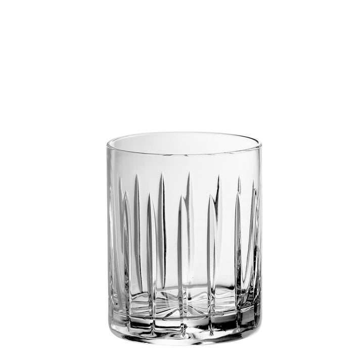 Crystal Double Old Fashioned Tumblers 14 Oz Set Of 6 Clear Glass - Diamond Home USA