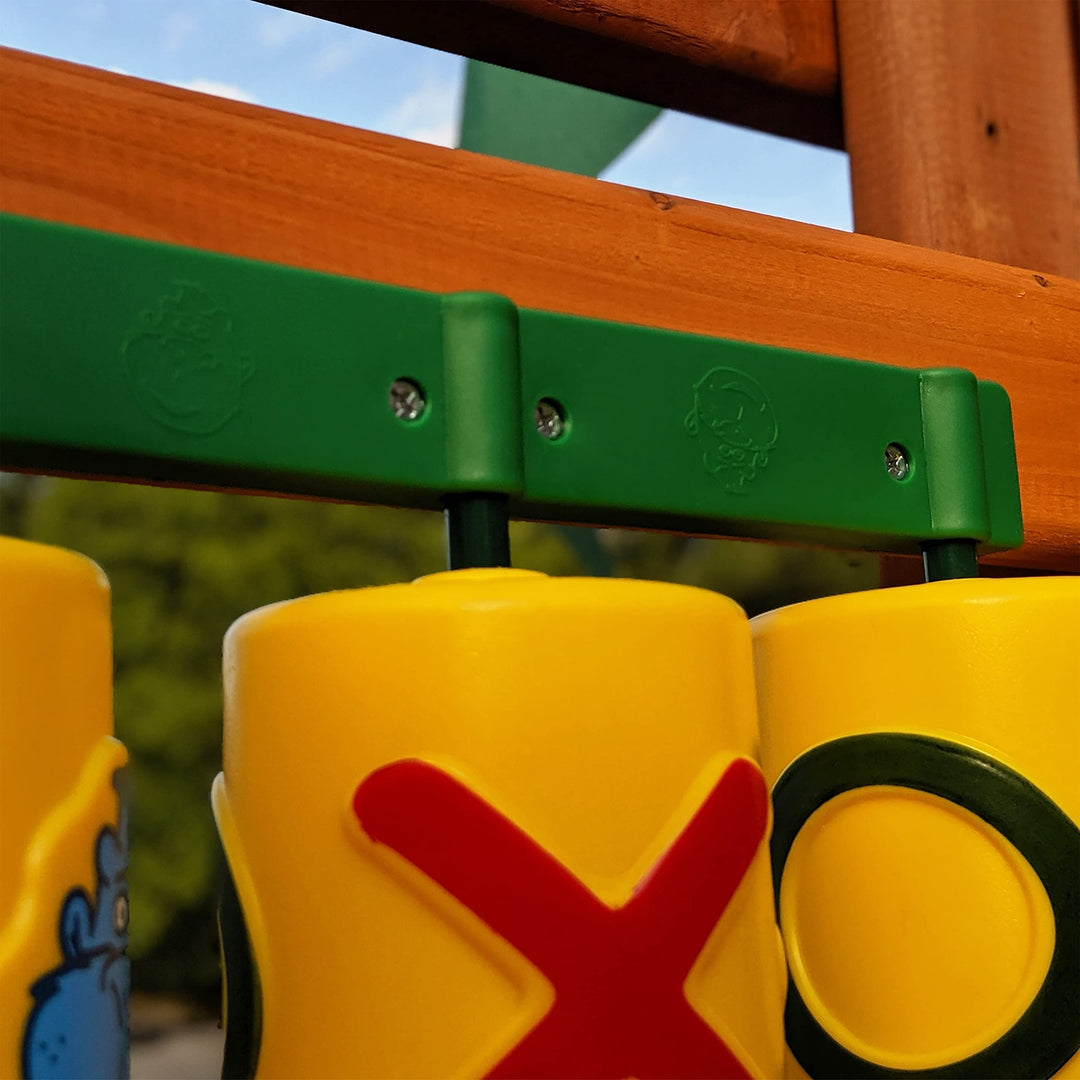 Tic-tac-Toe Spinner Panel Swing Set Accessory Multi-Color Plastic - Diamond Home USA