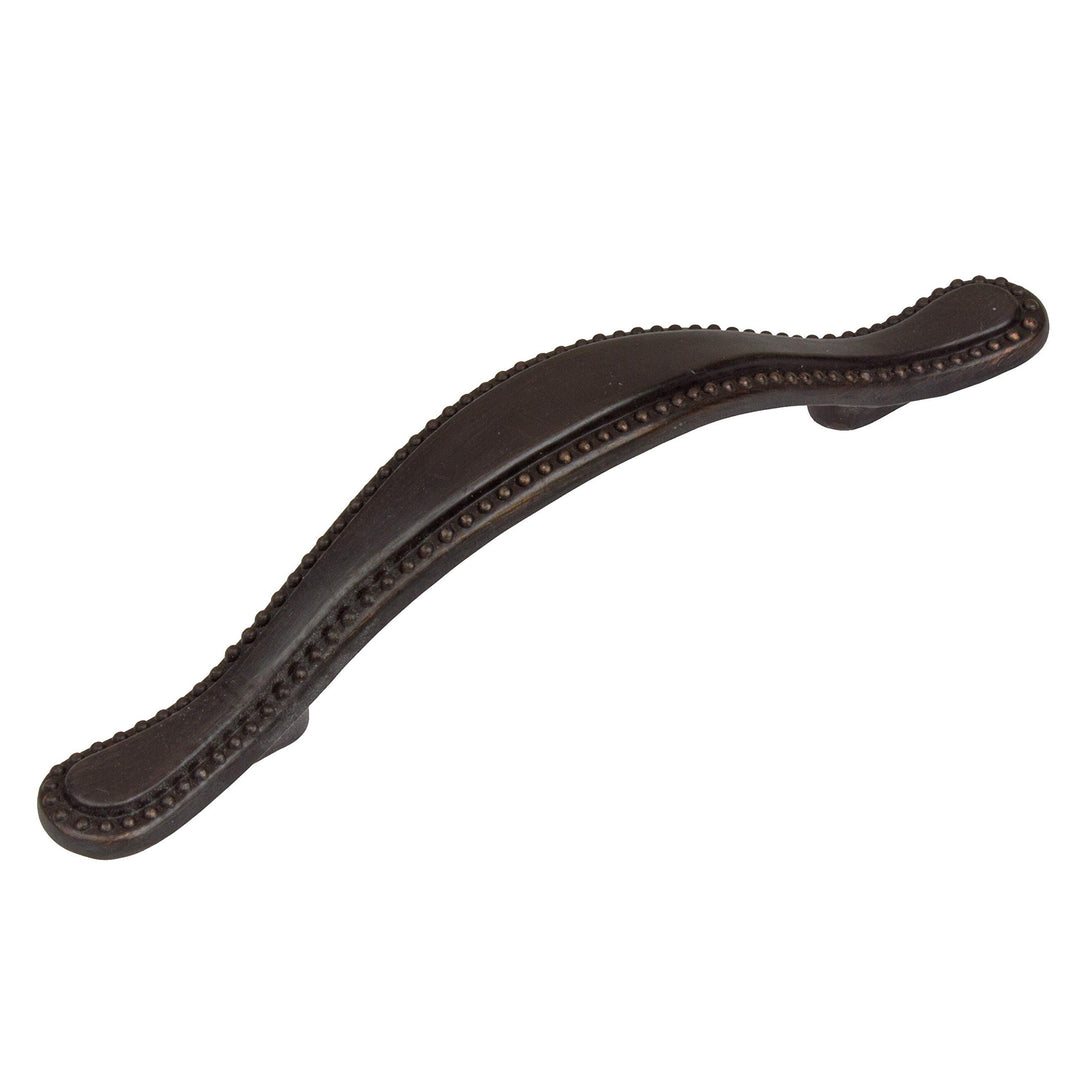 3-inch Oil Rubbed Bronze Beaded Cabinet Pulls (Case of 25) Black Brown Metal