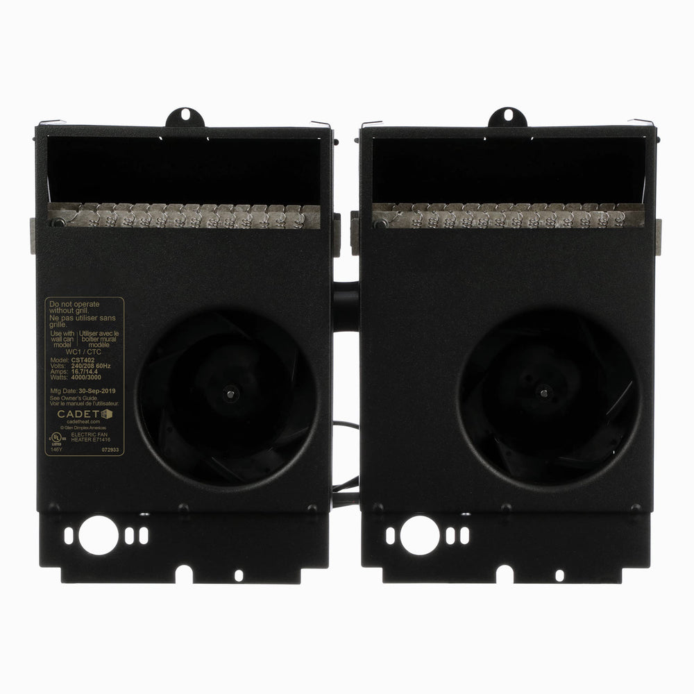 Cadet Com-Pak Twin Electric Wall Heater Assembly Only Without Thermostat (Model: - Diamond Home USA