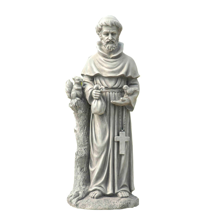 St Francis Garden Statue 31 Inch Saint Francis Statue for Outdoor All Seasons - Diamond Home USA