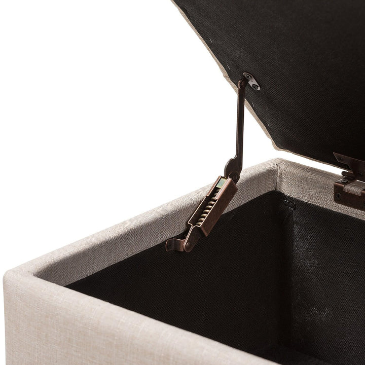 Baxton Studio Michaela Modern and Contemporary Beige Fabric Upholstered - Diamond Home USA