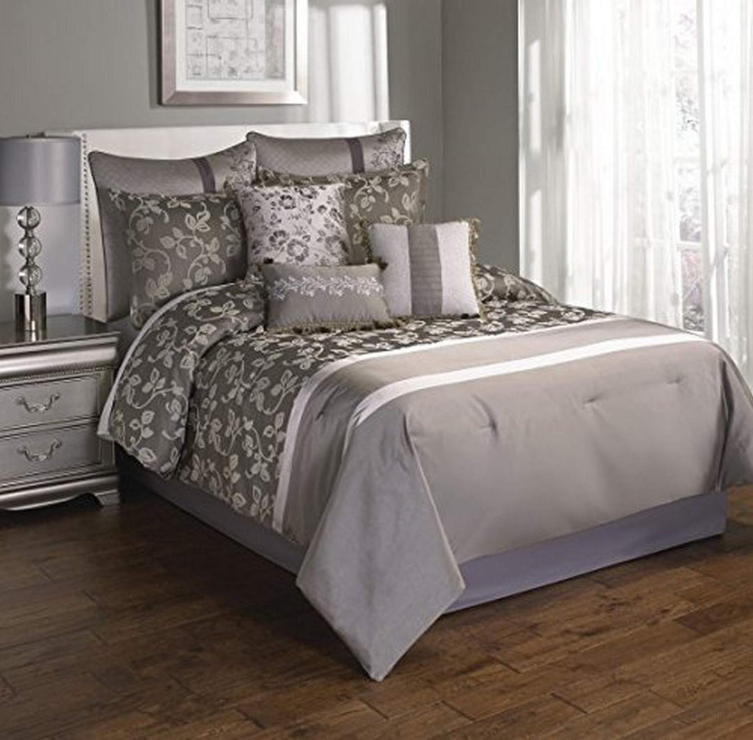 Riverbrook Home Sterling Collection Comforter Set Queen Heston - Platinum Platinum - Queen