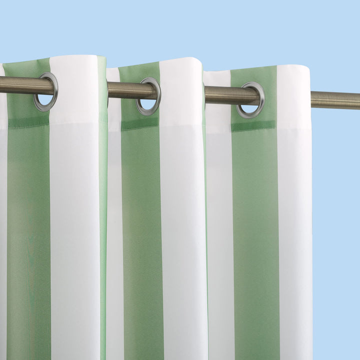 Sun Zero Valencia Cabana Stripe Indoor/ Outdoor Curtain Panel