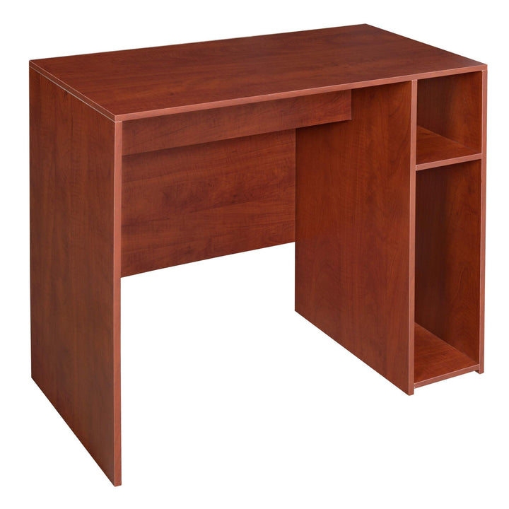 31" Desk -Cherry Orange Modern Contemporary Rectangular Laminate Cherry Finish