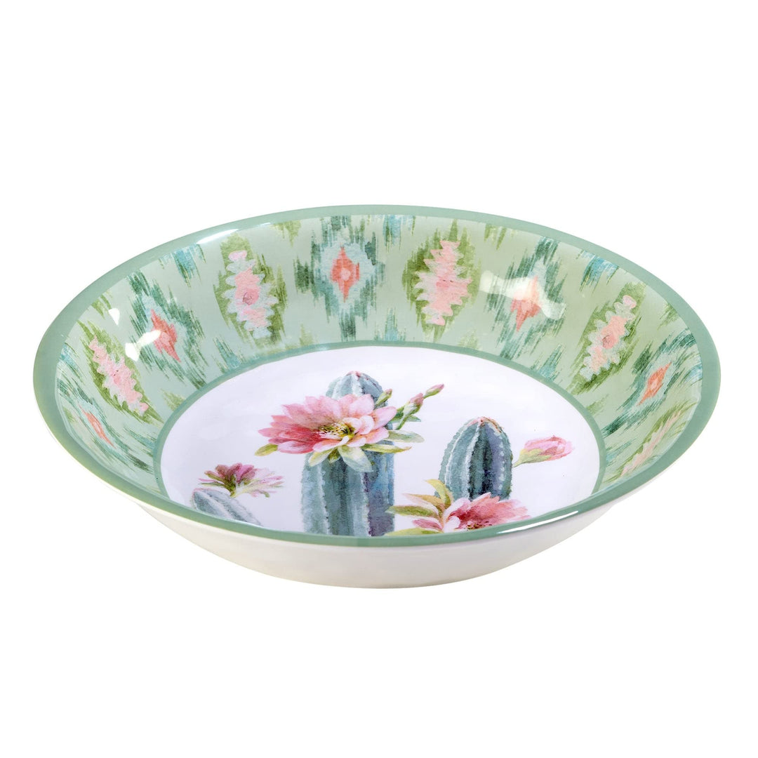 Desert Beauty 5-piece Salad/serving Set Green Multi Color White Floral 5 Piece - Diamond Home USA