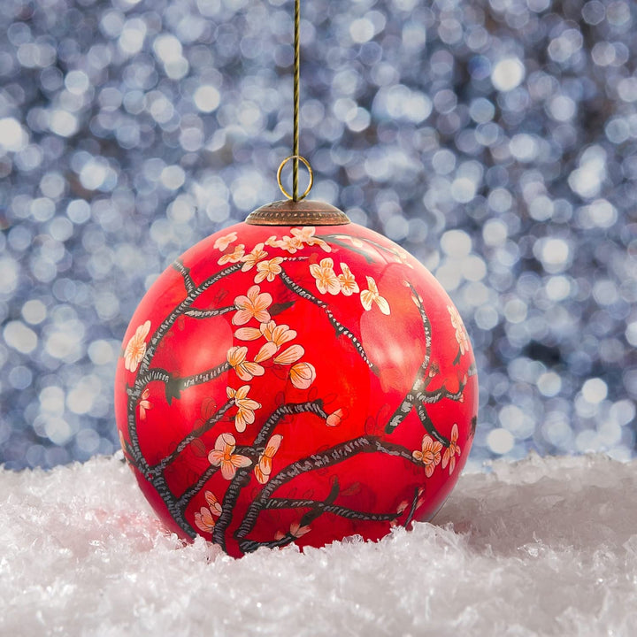 La stiche Vincent Van Gogh 'Branches of an Almond Tree in Blossom Red' Hand - Diamond Home USA