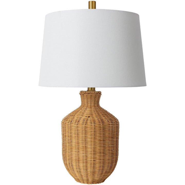 Tan Accent Table Lamp 24" h X 14" w 14" d Beige Traditional Transitional Brown - Diamond Home USA