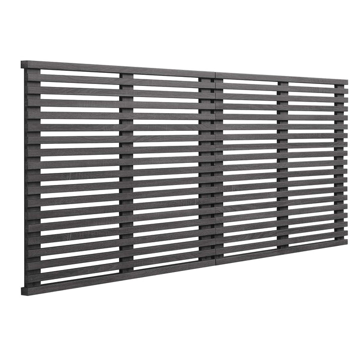 Modway Render Mid-Century Modern Wall-Mount Headboard in Charcoal King (U.S.