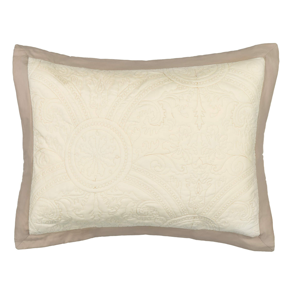 Vue Bensonhurst Modern Decorative Throw Pillow 13" x 18" Ivory - Diamond Home USA