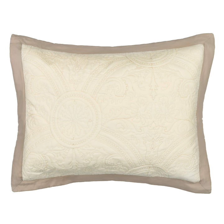 Vue Bensonhurst Modern Decorative Throw Pillow 13" x 18" Ivory - Diamond Home USA