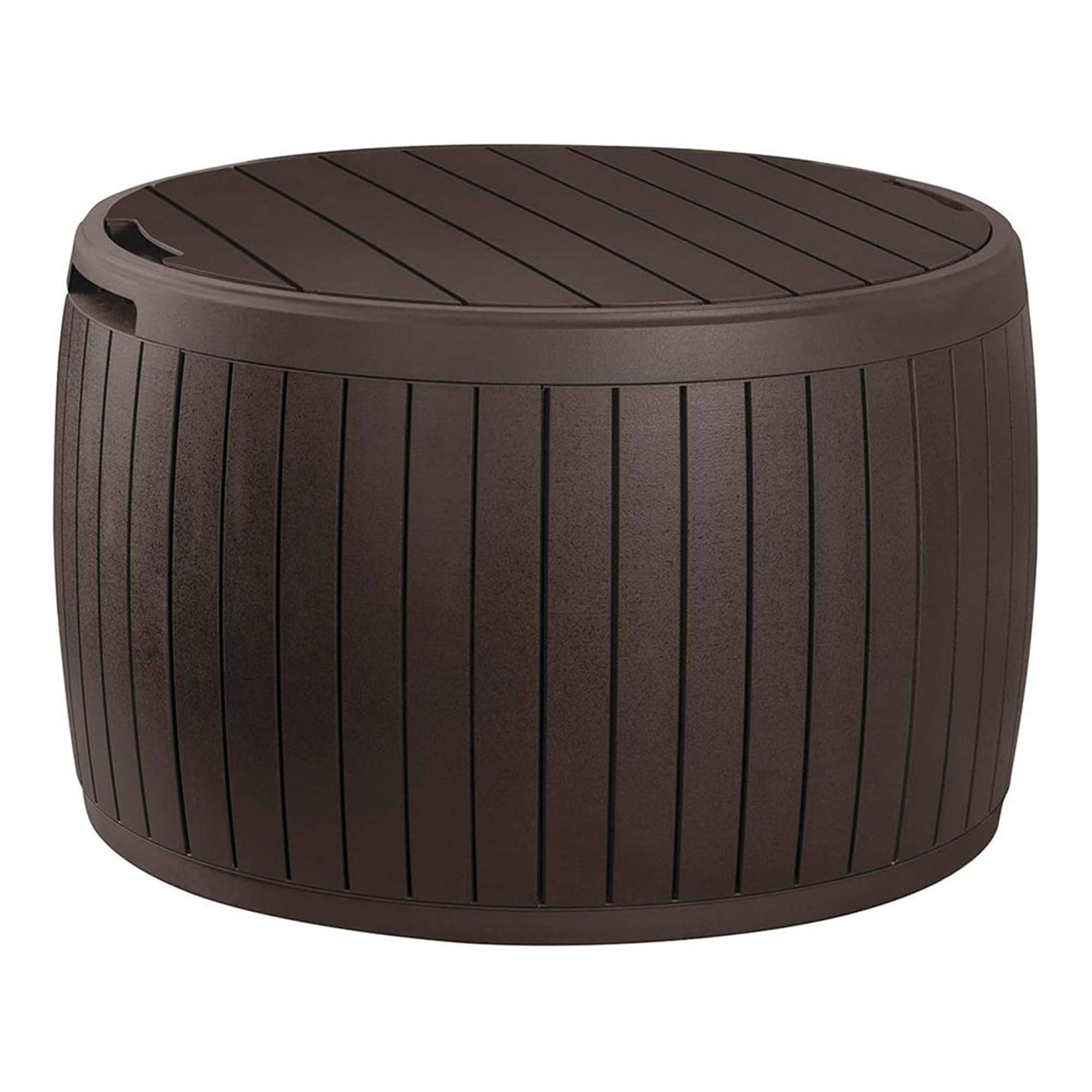 Keter Circa 3-in-1 Outdoor Resin Ottoman Deck Storage Box - Thumbnail 2