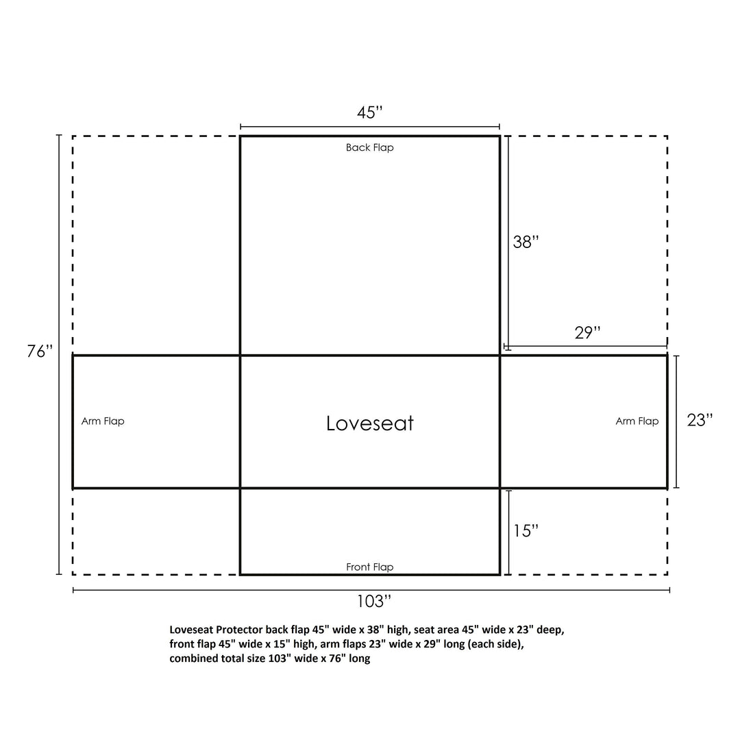 Barefoot Bungalow Ocean Reversible Slipcover Furniture Protector Loveseat - Diamond Home USA
