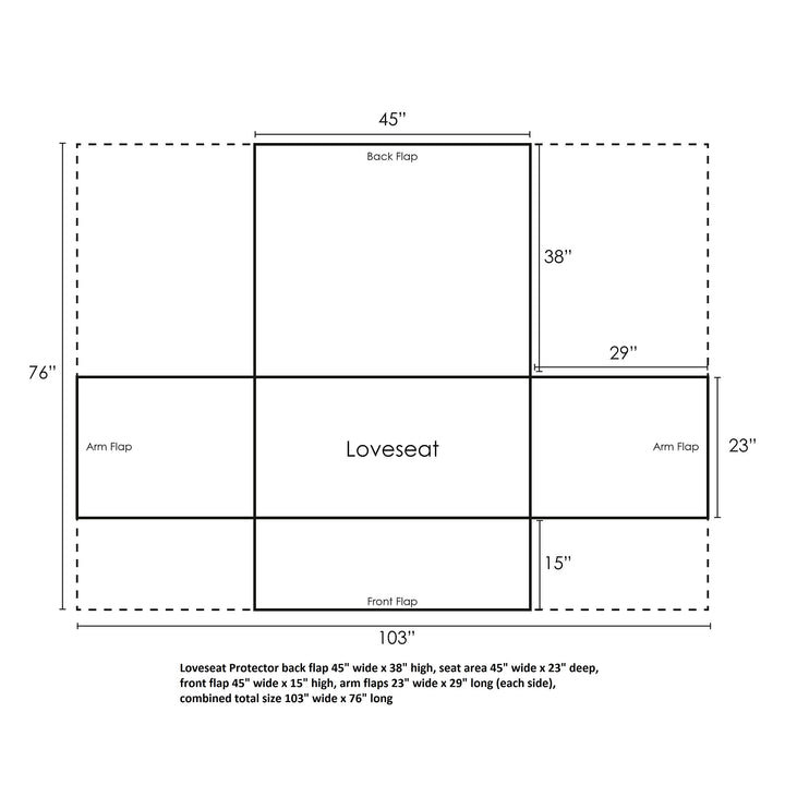 Barefoot Bungalow Ocean Reversible Slipcover Furniture Protector Loveseat - Diamond Home USA
