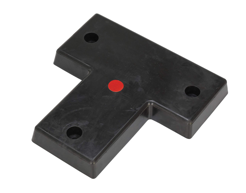 Vestil Rubber Specialty Molded Dock Bumper T-Shaped 22" Length 22" Width 3" - Diamond Home USA