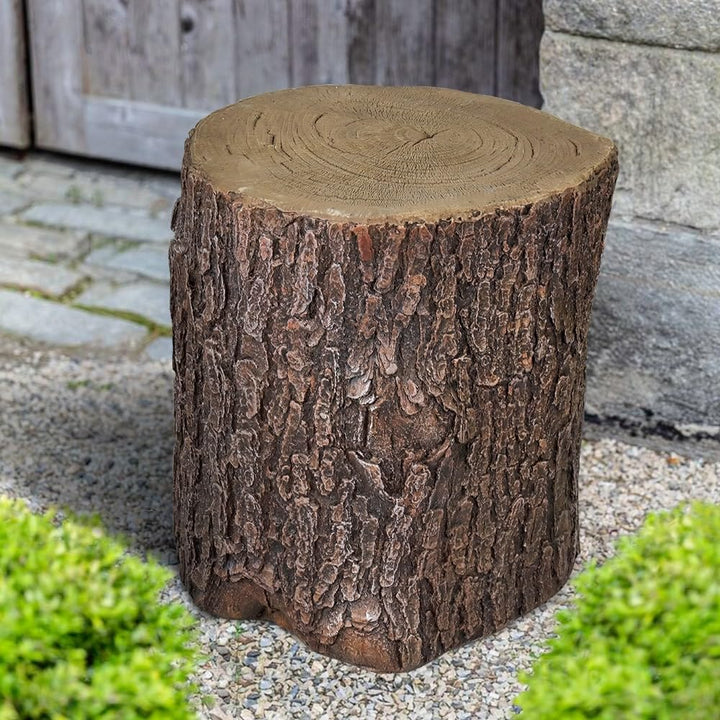 Oak Stump Cover for Yard Round Tree Table Garden Stools Brown Modern