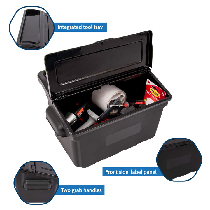 LUXOR OUTRIGBIN-2PK Outrigger Utility Cart Bin 2-Pack - Diamond Home USA